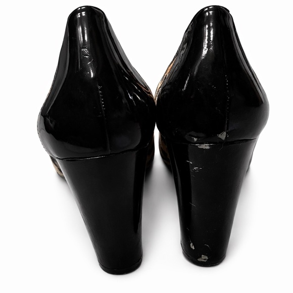 Me Too Leopard Print Heels Women’s Size 8M Chunky Block Heel Pumps - Picture 5 of 6